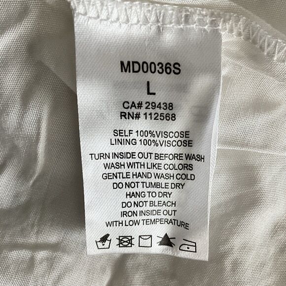 Miss Me Paisley Eylet Shift Midi Navy Multicolor Boho Tassel L - Picture 6 of 10